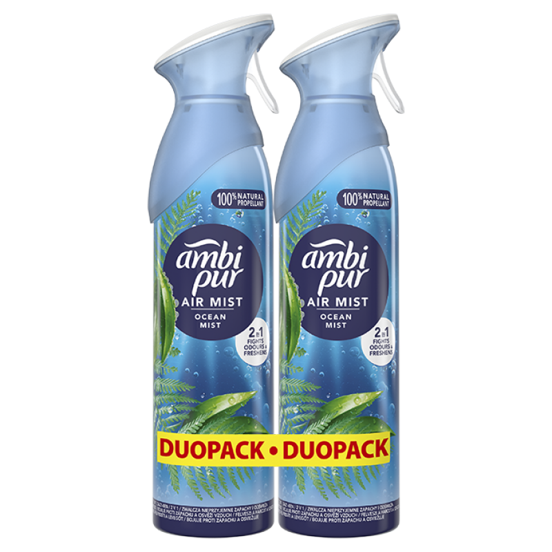 Osvěžovač vzduchu Ambi Pur Air Sprej Duopack, 2 x 185 ml