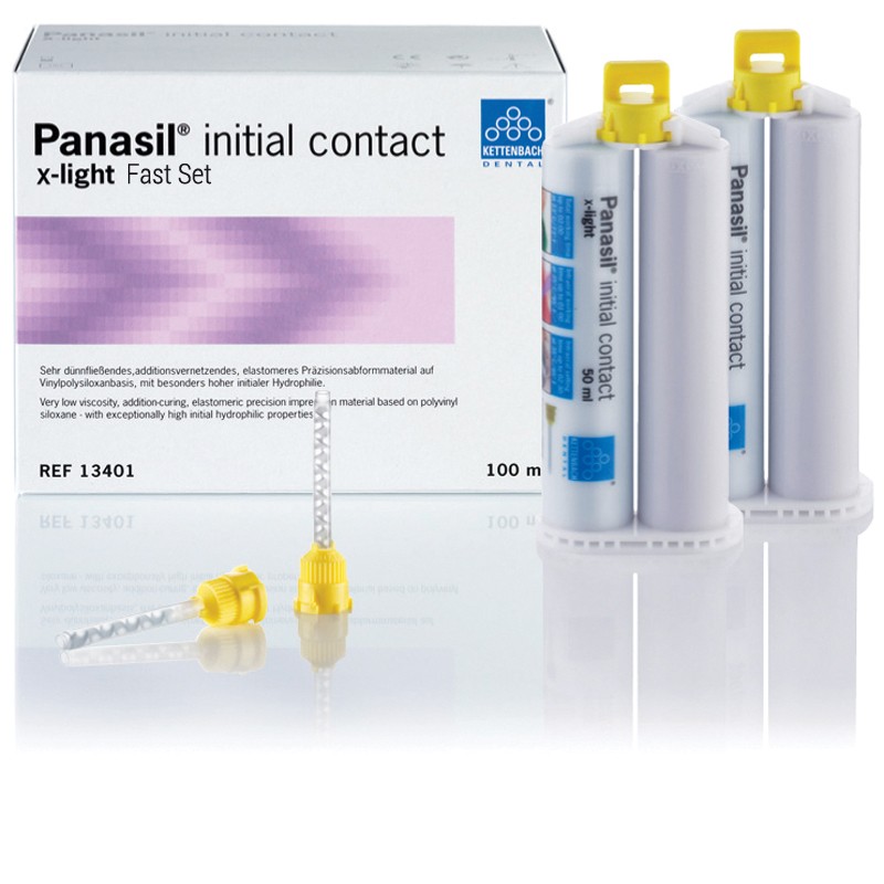 Panasil Initial Contact X-Light 2 x 50 ml + míchací kanyly 12 ks