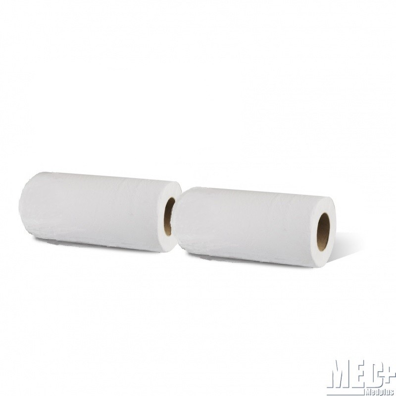 Papier dvojvrstvový 25 cm x 46 m perforácia 34 cm, biely, 2 rolky v balení