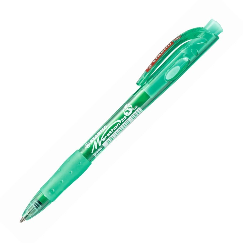 Pero guličkové STABILO Marathon 318 - zelená náplň, 0,3 mm