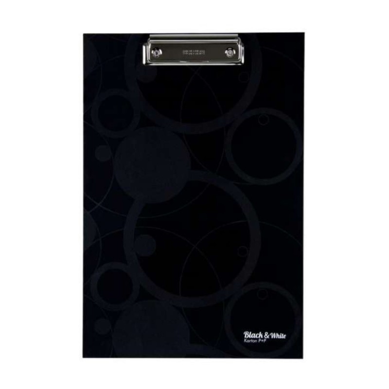 Podložka psací s klipem A4, černá