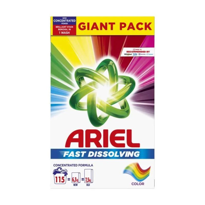 Prací prášok Ariel - color, 115 pracích dávok