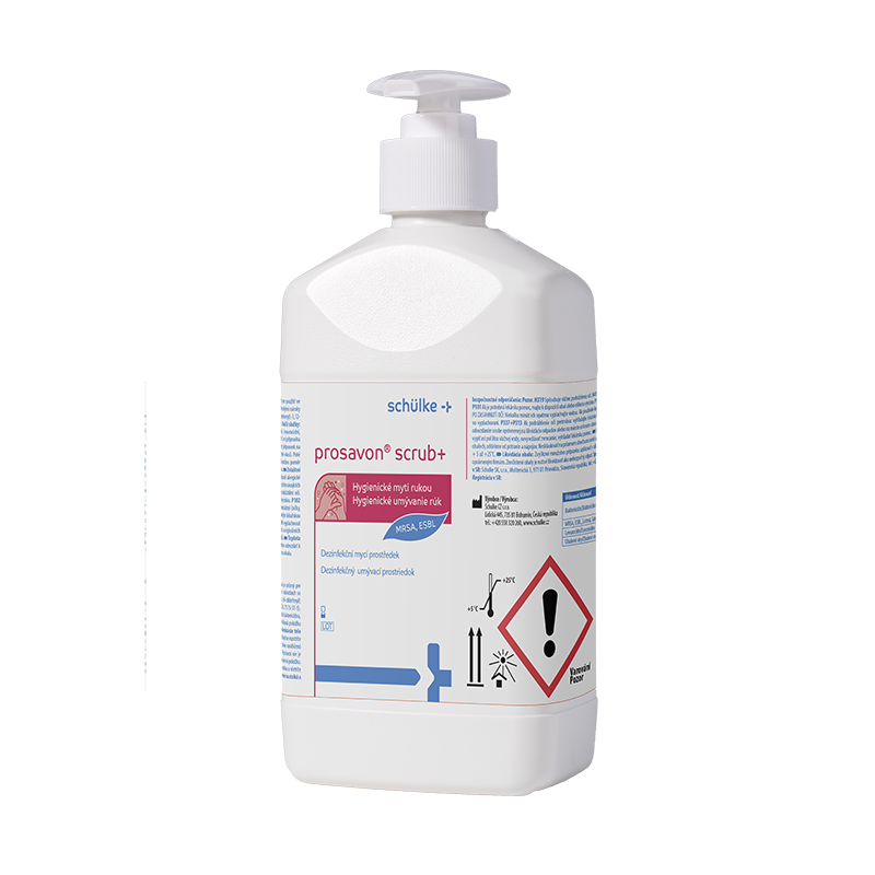 Prosavon Scrub+ s dávkovačem, tekuté dezinfekční mýdlo, 500 ml