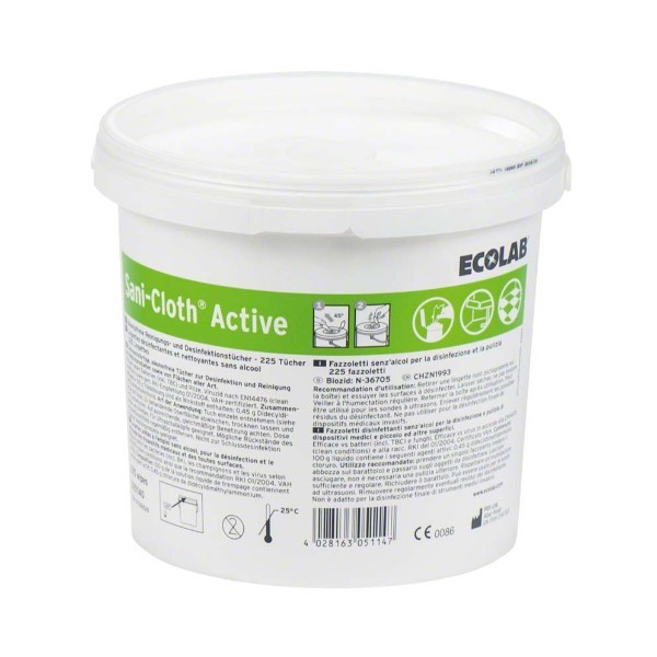 Sani-Cloth Active dezinfekční ubrousky, kbelík, 225 ks
