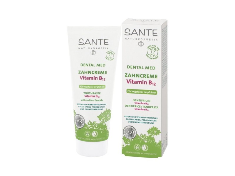 Sante Vitamin B12 zubní krém pro vegany a vegetariány, 75 ml