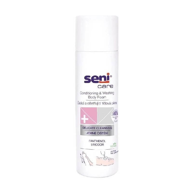 Seni Care čistící a ošetřující tělová pěna pro použití bez vody, 250 ml