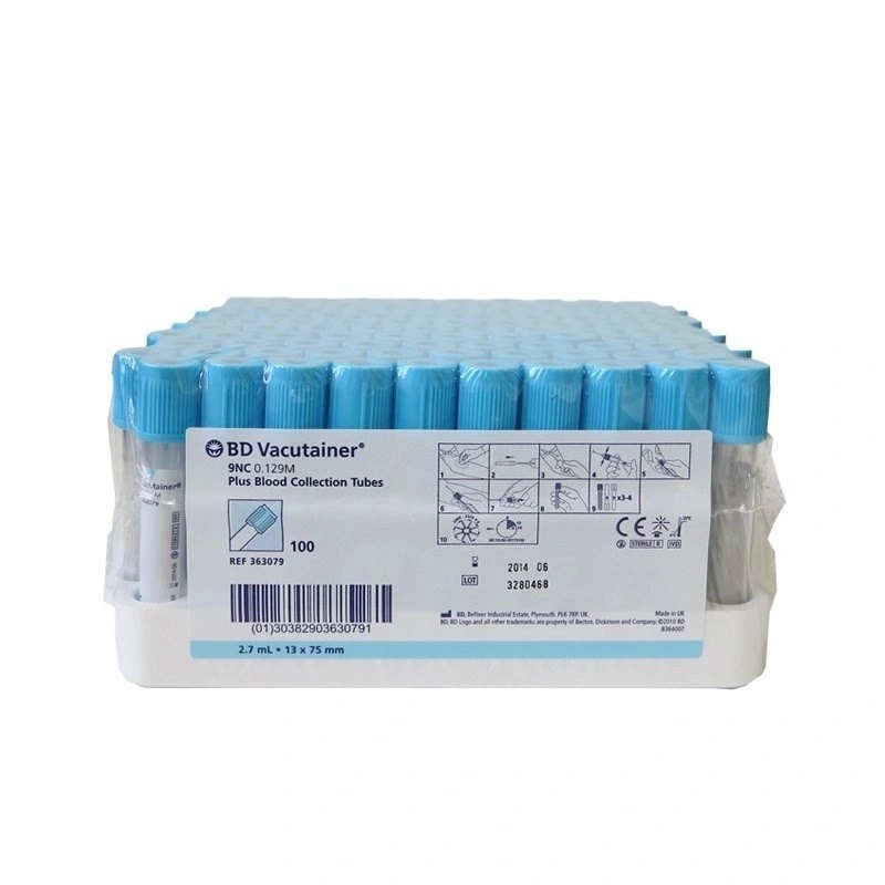 DOPRODEJ, Zkumavka Vacutainer Plus koagulace Na citrát 0,129M, 2,7 ml, sv. modrý uzávěr, 100 ks, exp