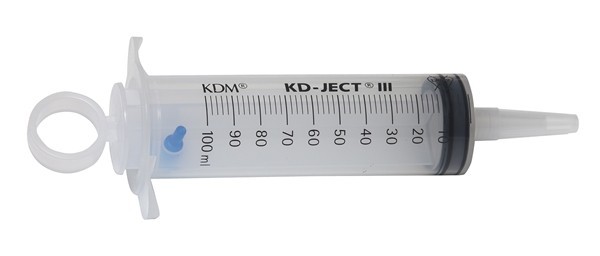 Stříkačka injekční třídílná vyplachovací Janette 100 ml, Luer, katétrový typ, sterilní