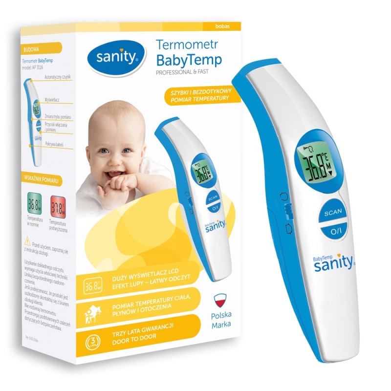 Teplomer infračervený bezkontaktný BABYTEMP