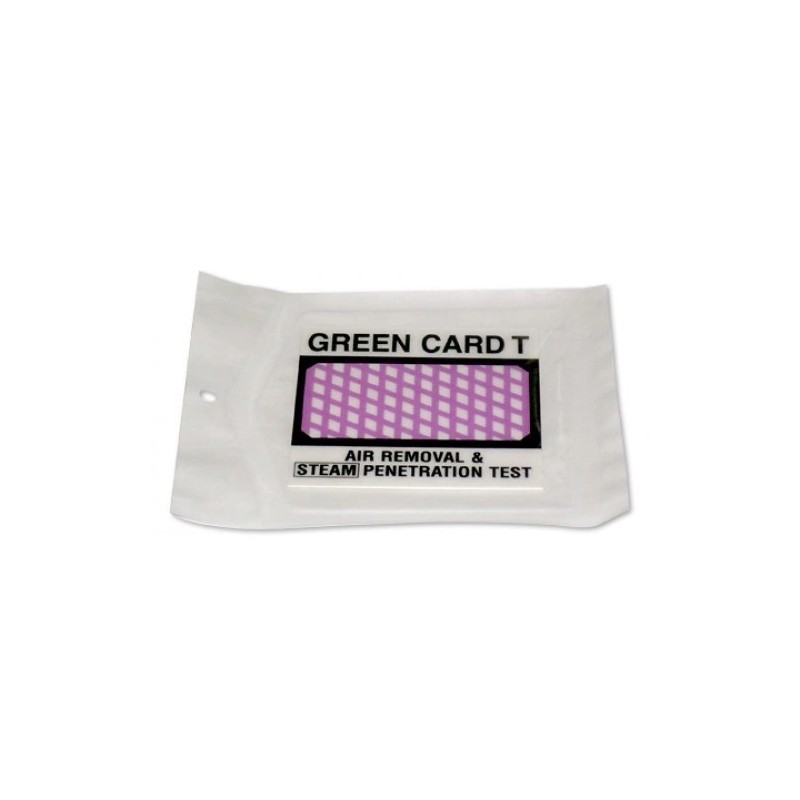 Test sterilizace pára Green Card T, karta/MPS, 15 ks, exp 09/2022