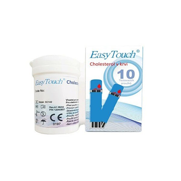 Testovací proužky EasyTouch – cholesterol, 10 ks