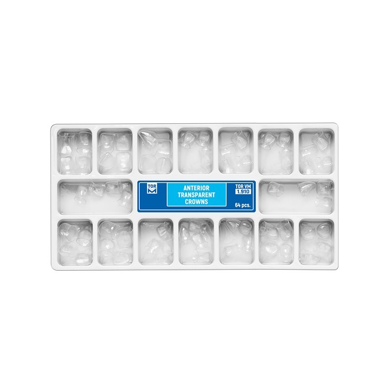 Transparentní provizorní korunky KIT-ANTERIOR 1.910, 64 ks