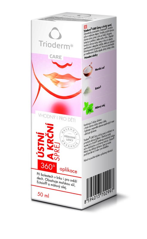 Trioderm care ústní a krční spray 50 ml