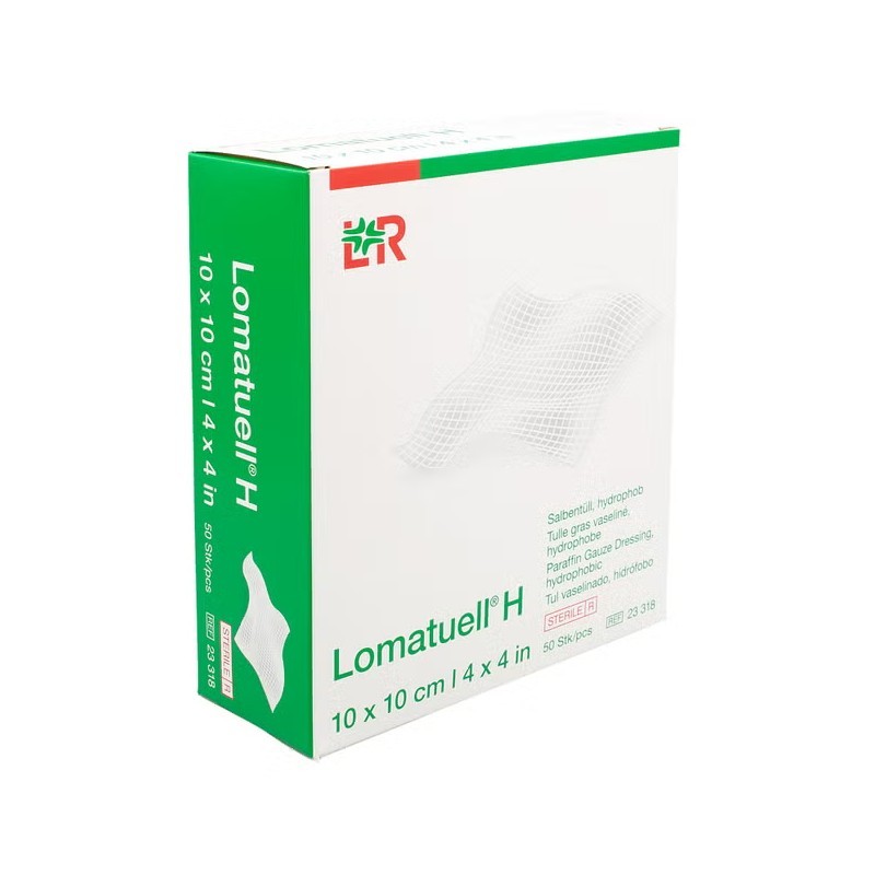 Tyl mastný sterilný Lomatuell H 10cm x 10cm (bal.50ks) (BAL)