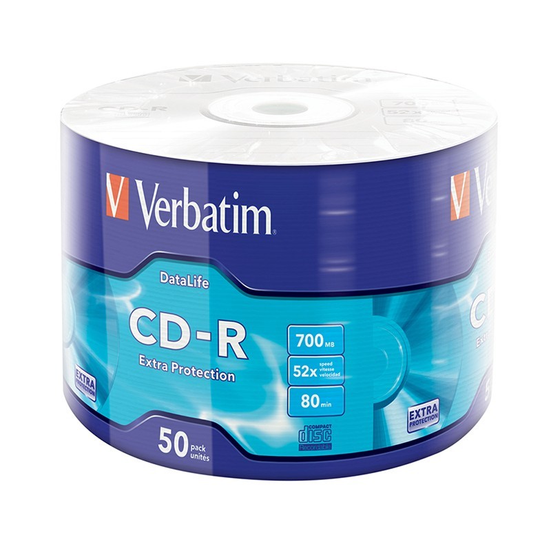 Verbatim CD-R 700MB 52x, 50 ks