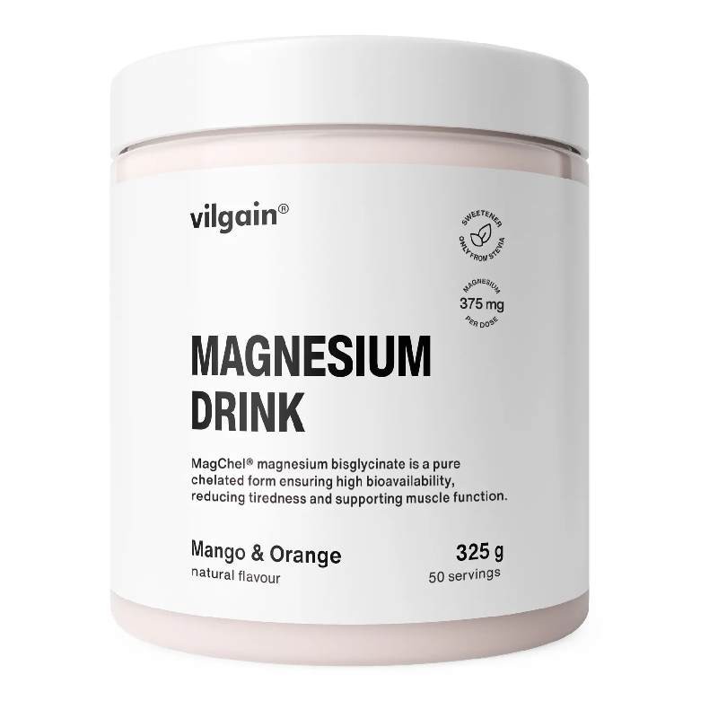 Vilgain Magnesium Drink Mango a pomaranč 325 g
