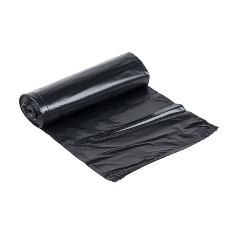 Vrece na odpad LDPE 58 x 85 cm 80 l, 120 mic., čierne, nepriehľadné, 10 ks/rolka