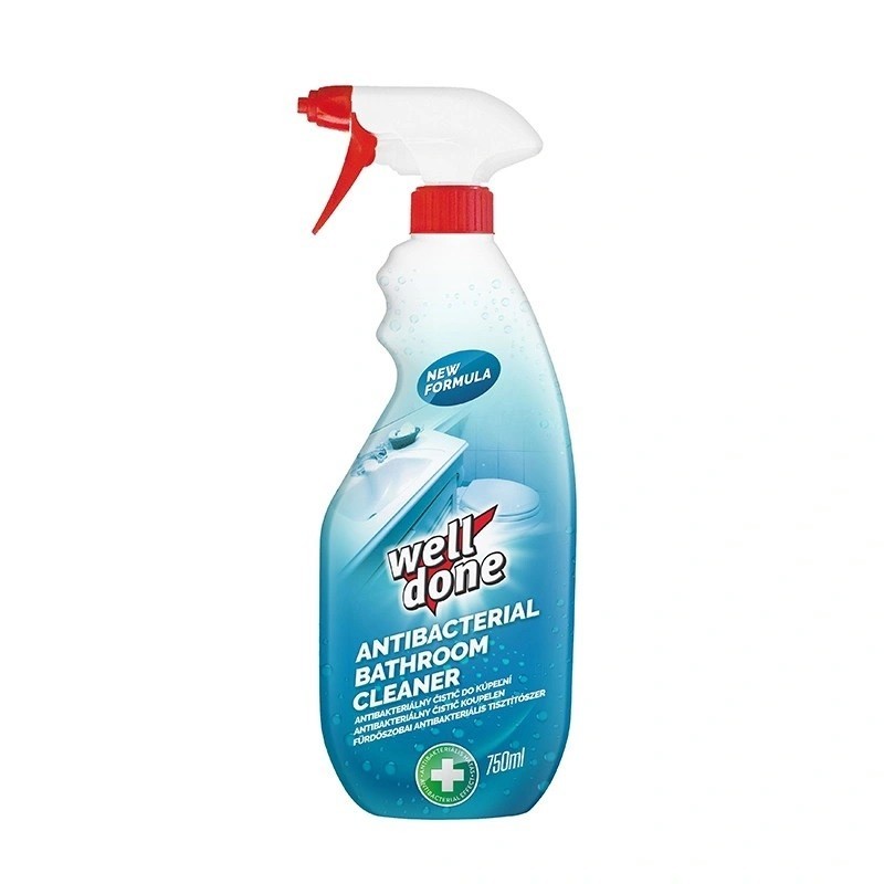 Well Done antibakteriální čisticí prostředek do koupelny s rozprašovačem 750 ml, expirace 6.12.2025