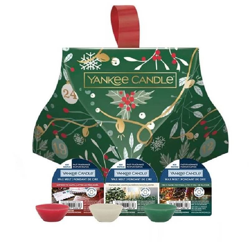 Yankee Candle sada 3x28g Vánoční vonné vosky