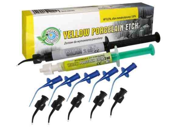 Yellow Porcelain Etch 2 ml + Silane 2 ml, exp 07/2021