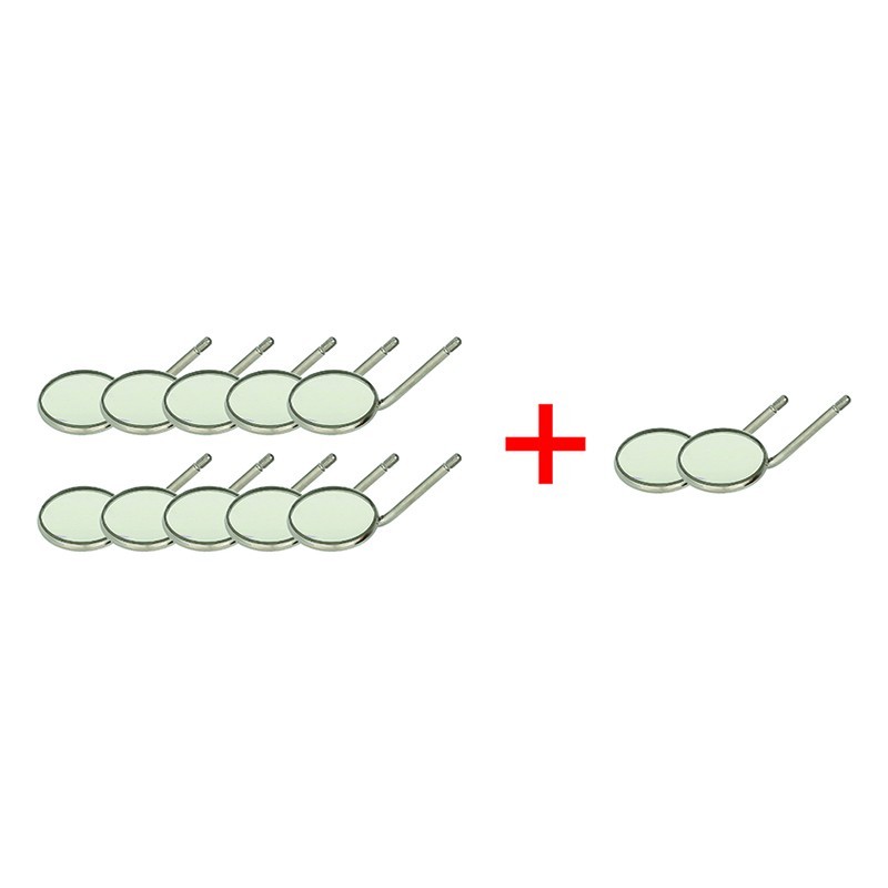 Zubné zrkadlo, ploché, 12 ks