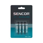 Batérie tužkové Sencor SBA LR03 4BP AAA, 4 ks