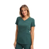 Dámská halena vypasovaná, Elegant Stretch, lahvově zelená