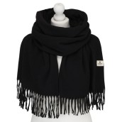 Dámsky elegantný šál v darčekovom balení, čierny