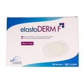 elastoDERM F - fóliové krytie s "rámčekovým" typom aplikácie, 10 cm x 12 cm, sterilné, 100 ks