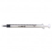 Injekční stříkačka Medilab 3-dílná, Luer Slip, bezezbytková, 1 ml, 100 ks