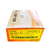Inzulínová striekačka KD-JECT III, 1 ml, U-100, 29G, 0,33 x 12 mm, 100 ks