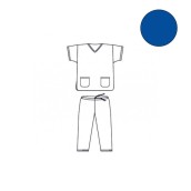 Jednorazová operačná tunika a nohavice, tmavo modrá