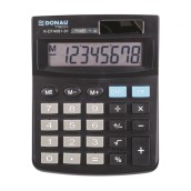 Kalkulačka stolová Donau Tech, 8-miestny displej, čierna