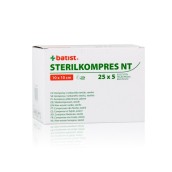 Komprese netkaný textil sterilní, Sterilkompres NT 10cm x 10cm, 4vrstvy (bal.25x5ks)
