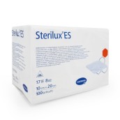 Kompresy z gázy Sterilux ES 17/8vr., založené okraje, 10 x 20 cm, 100 ks