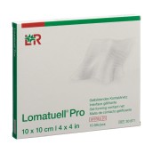 Lomatuell Pro 10x10cm, sterilný,  s masťou a hydrokoloidom (bal.10ks)