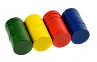 Magnety guľaté 20 mm, mix farieb, 28 ks
