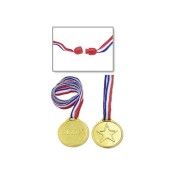 Miratoi Nr. 21 - zlaté plastové medaile, 50 ks