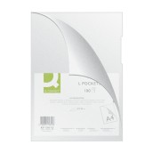 Obal zakladací L Q-Connect A4, 80mic., krupičkové, číre (bal.100ks)