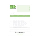 Objednací kartičky pro pacienty MEDPLUS, 50 ks v bloku