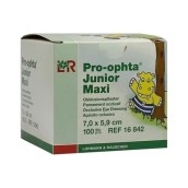 Okluzor náplast Pro-ophta Junior Maxi, 7 x 5,9 cm, 100 ks