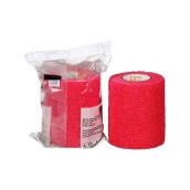 Ovínadlo fixačné elastické samodržiace Coban 7,5 cm x 4,5 m, farba červená, 1 ks