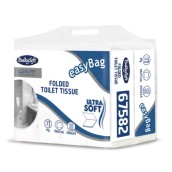 Papír toaletní Bulky Soft - skládaný, dvouvrstvý, 24x 250 listů