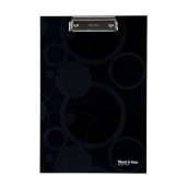 Podložka psací s klipem A4, černá