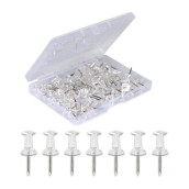 Pripínáčky na korkové tabule, transparentné (bal.100ks)