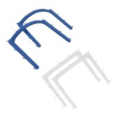 Rámeček na kofferdam, plastový, 2 ks