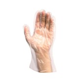 Rukavice jednorázové, HDPE, vel. 9, čiré, 100 ks