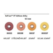 Sof-Lex™ XT leštiace disky, jemné, svetlo oranžové, 9,5 mm, 50 ks