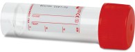 Sterilná skúmavka 30 ml, sterilná, šrób. uzáver, so štítkom, PS, 50 ks