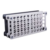Stojan na zkumavky průměr 16 mm, 50 míst, bílý